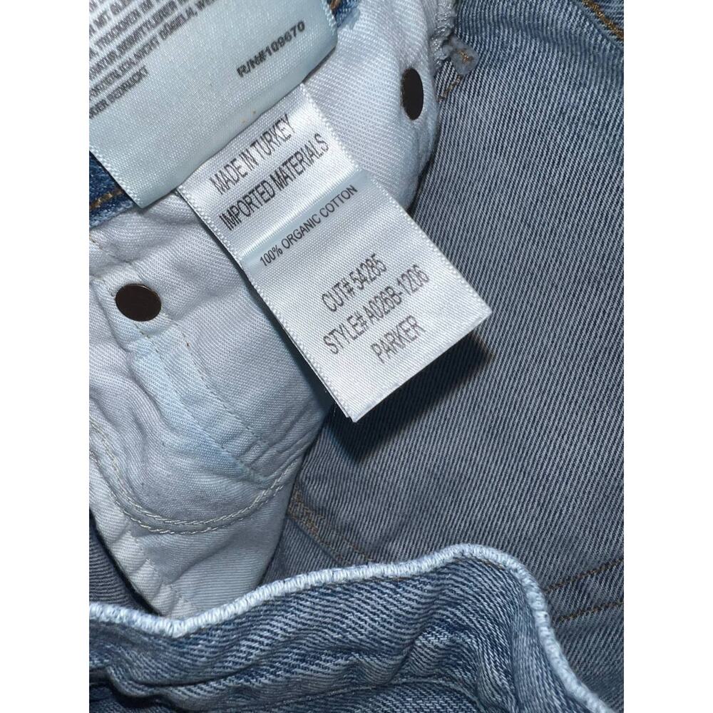 Agolde Sz 27 Blue Parker Y2K Vintage Cut Off Short Distressed Button Fly A010092 - Picture 6 of 9